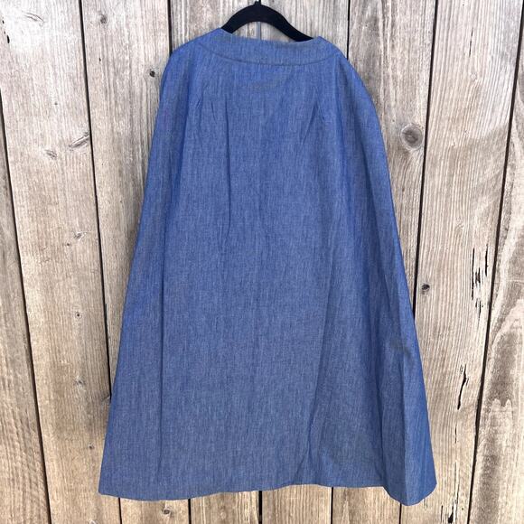 Buru | NWOT Le Cape Contrast Pockets Reversible Dark Chambray Size XS - Picture 9 of 11